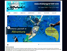 Tablet Screenshot of champagnereef.com